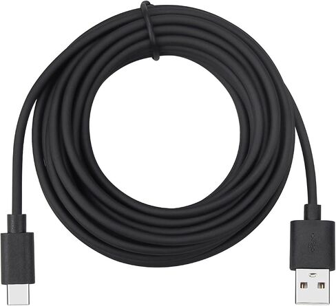 16 ft Power Cable for Ring Pan-Tilt Indoor Cam (2024 Release), USB-A to USB C Long Extension Cord in Saudi Arabia