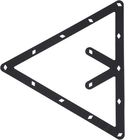 حامل كرة البلياردو من Niiyen، 6 قطع/مجموعة من ملاءات البلياردو، رف البلياردو حامل كرة مثلث أسود لتحديد موضع طاولة البلياردو وإكسسوارات جديلة حمام السباحة in Kuwait