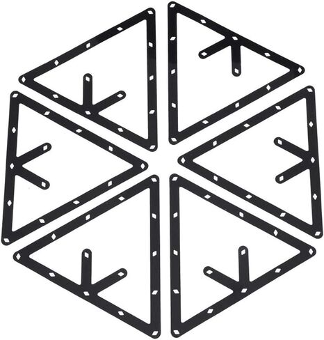 حامل كرة البلياردو من Niiyen، 6 قطع/مجموعة من ملاءات البلياردو، رف البلياردو حامل كرة مثلث أسود لتحديد موضع طاولة البلياردو وإكسسوارات جديلة حمام السباحة in Kuwait