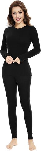 Women's 100% Merino Wool Base Layer Sets Lightweight Active Base Layer for Ski in Kuwait