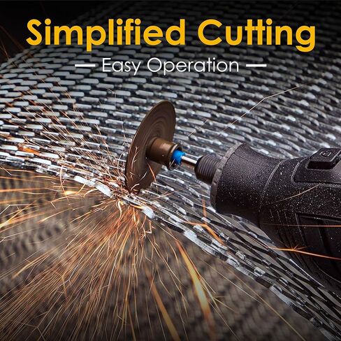 60pcs Rotary Tool Cut Off Wheels 1-1/4'' Fiberglass Reinforced Cutting Wheel Discs with 4Pcs Mandrels Rotary Tool Accessories for Cutting Metal, Wood, Stone in Kuwait