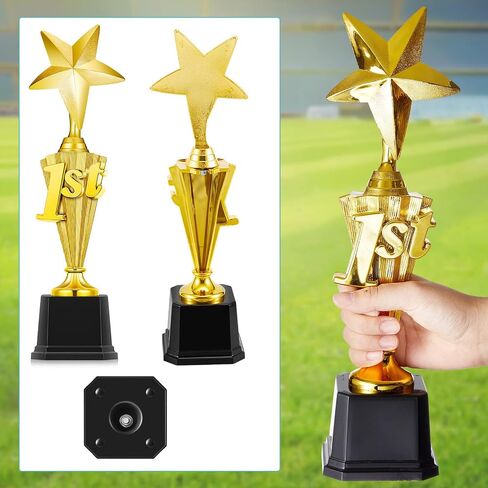 3rd 2nd 1st Place Trophy First Place Trophy Plastic Trophy Award for Sports Tournament Funny Trophy Cup for Football Soccer Competitions Reward Ceremony in Kuwait