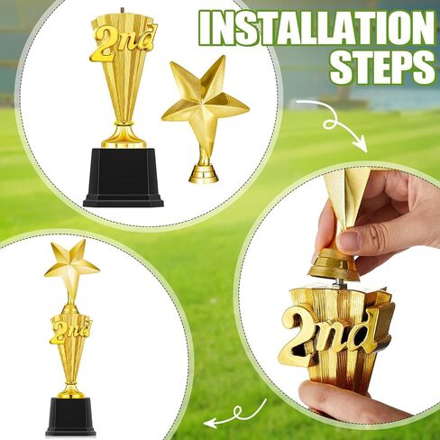 3rd 2nd 1st Place Trophy First Place Trophy Plastic Trophy Award for Sports Tournament Funny Trophy Cup for Football Soccer Competitions Reward Ceremony in Kuwait