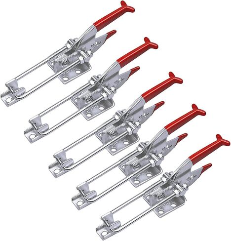 5Pack 2000lbs Toggle Clamp 431,Heavy Duty Toggle Latch Clamp for Latch Lock,Self Latch Toggle Latch Action Lock for Tire Carrier Latch,Smoker Lid Latch,Cam Clamp Latch Pull Latch,Draw Latch Hardware. in Kuwait