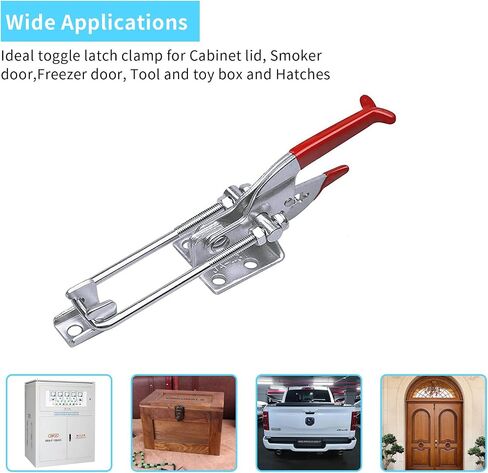 5Pack 2000lbs Toggle Clamp 431,Heavy Duty Toggle Latch Clamp for Latch Lock,Self Latch Toggle Latch Action Lock for Tire Carrier Latch,Smoker Lid Latch,Cam Clamp Latch Pull Latch,Draw Latch Hardware. in Kuwait