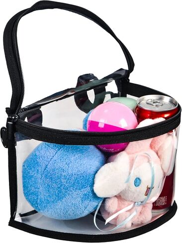 Kids Bike Basket Bag Clear Transparent PVC,Bicycle & Scooter Front Frame Handlebar Bag,Waterproof Children Bike Bag with Shoulder Strap & Stickers(Dinosaurs) in Kuwait