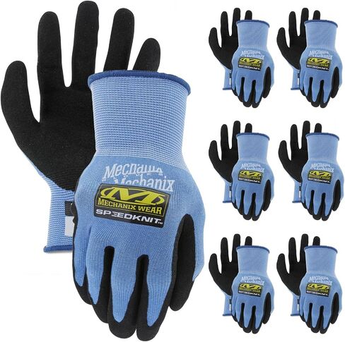 قفازات العمل Mechanix Wear SpeedKnit Coolmax، عبوة كبيرة مكونة من 6 أزواج - تقنية التبريد، قفازات تعمل باللمس in Kuwait