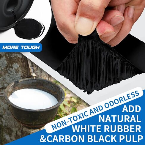 Butyl Sealant Waterproof Tape,RV Roof Tape Black,4 Inch X 50 Foot Leak Repair Sealant Tape，UV & Waterproof for RV Roof,Window,Camper, Boat,Pipe Sealing Black in Saudi Arabia