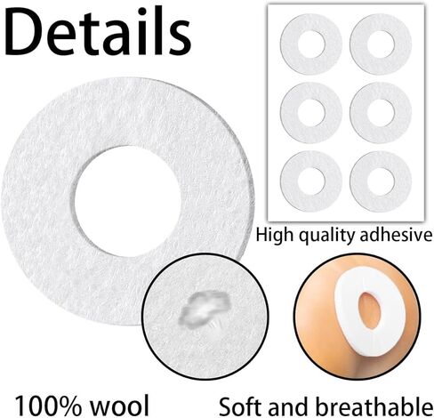 30 قطعة من وسادات مسامير القدم المستديرة، وسادات مشط القدم، وسادات القدم الأمامية، وتخفيف الألم، ووسادة القدم، تحافظ على حماية مسامير القدم من الاحتكاك على الأحذية، وسادات لاصقة للرجال والنساء in Kuwait