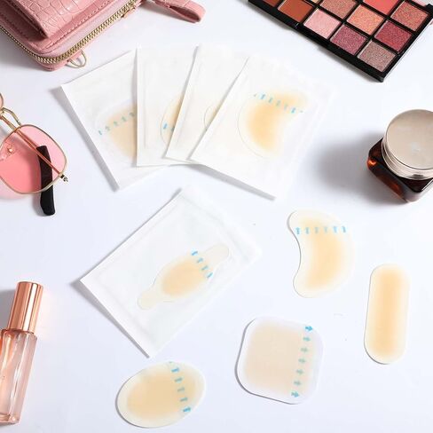 ضمادات جل نفطة للأقدام، ضمادات غرواني مائي 20 قيراط، وسائد لاصقة مقاومة للماء، وسادات نفطة للكعب وأصابع القدم والقدم، ضمادات ختم مائية للوقاية والتعافي (5 أشكال) in Kuwait