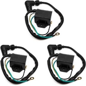 3Pcs Ignition Coils 697-85570-00 for Yamaha Outboard 1990-2009 60HP 70HP 75HP 85HP 90HP 2T