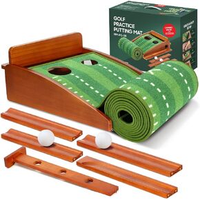 Putting Matt for Indoors, WEEKSUN Putting Green, Golf Putting Mat with Ball Return, Mini Golf Practice Training Aid, Golf Accessories Golf Gift for Men