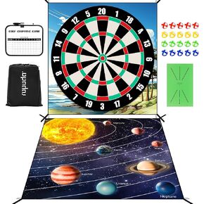 ropoda Golf Game, 6Ft x 4Ft Golf Chipping Game, Giant Size Targets with Chipping Mat, Golf Chipping Practice Mats, Stick and Chip Golf Game, Indoor Outdoor Games for Adults, Family, Kids