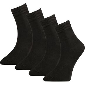 Men's Bamboo Viscose Diabetic Ankle Socks, 4-Pack, Soft, Breathable, Ideal for Diabetes & Circulation