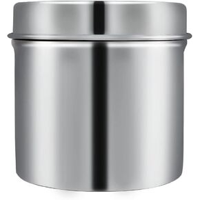 Stainless Steel Disinfection Container, Stainless Steel Ointment Jar, with Lid to Store Liquid Cotton Balls Gauze Swabs Laboratory Use (12cm)
