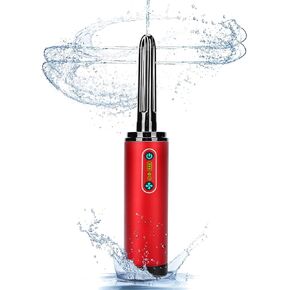 TRAMAN-Enema-Anal-Douche, Enemas-Douches for Men & Women Colon Cleanse, Shower Enema Bulb-Bottles Kit, Electric Rotating Nozzle, Pressure Spray, Two Douching Modes, External Water Supply