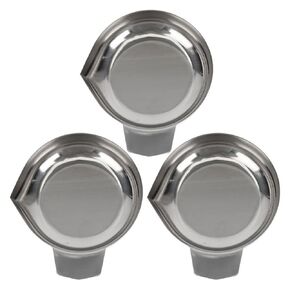 Electronic Scale Trays, 3pcs Stainless Steel Weigh Boats Mini Scale Trays Reloading Scale Pans Powder Liquid Jewelry Weighing Pan for Laboratory Kitchen