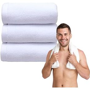 FG Gym Towels - 100% Cotton Fitness Sports Sweat rag Workout Gym Towel 3-Pack - Men and Women - Soft Absorbent, Quick-Drying, Lightweight Storage Bag (Limited FG Series)