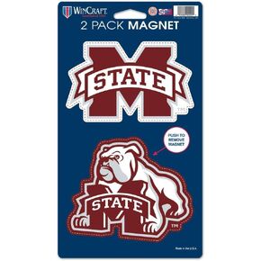 Wincraft NCAA Mississippi State University WCR28603014 Magnets (2 Pack), 5" x 9"
