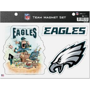 Rico Industries NFL Football Pittsburgh Steelers Gary Patterson The Fan Team Magnet Set 8.5" x 11" - Home Décor - Regrigerator, Office, Kitchen