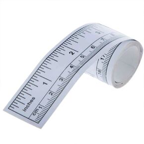 Silver Self-Adhesive Measuring Tape, Double Scale Stick on Workbench Ruler, Sticky Tape Measure for Work Bench, Saw Table, Drafting Table, 36" Tape Measures