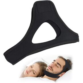 Airflow Jaw Strap, Adjustable & Breathable Anti Snoring Chin Strap, Effective Stop Snoring Solution Keep Mouth Closed
