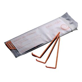 65-1010 Polystyrene Orange Sterile L-Shaped Cell Spreader, in Zip-Seal Bag (Case of 500)