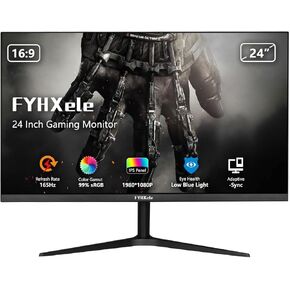 Gaming Monitor, 27 Inch 1440P 170Hz PC Monitor, 2K QHD 1ms Fast IPS Computer Monitor, HDMI/USB C/DP Vertical Monitor for Office and Home, Eye Care, VESA Mount, Black