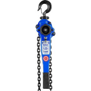 Tractel Lever Chain Hoist | 1/2 Ton (1000 lbs) Capacity | 20 ft Lift & Pull Length | Professional Grade Ratchet Puller with ANSI B30.21 & OSHA Industrial Standards | Bravo 19662