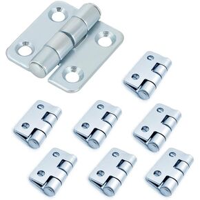 Stainless Steel 304 Hinges,Cabinet Doors Furniture Doors Hinges, Chassis Cabinet Doors, Hardware Industrial Hinges,Small Wooden Box Hinges (Stainless Steel, 35 * 37mm)