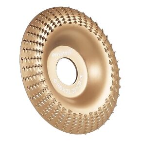 5 Pack Wood Carving Disc for Angle Grinder 4 in & 3 Inch with 7/8" Arbor, Wood Shaping Grinding Wheel Sanding Disc, Woodworking Angle Grinder Attachment Set