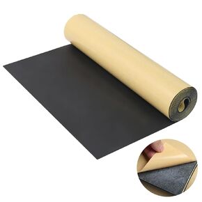 Eunice Sponge Neoprene Foam Sheet with Adhesive, 12 in x 59 in x 1/8 in Foam Rubber Roll Cut to Multiple Dimensions, High Density Rubber Padding for Shock Pad, DIY, Crafts