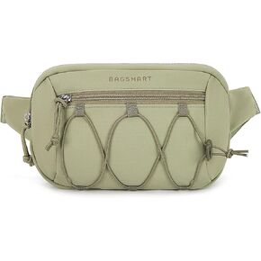 BAGSMART Fanny Packs for Women Small Belt Bag with Adjustable Strap Waist Pack for Running Workout Traveling Hiking, Black