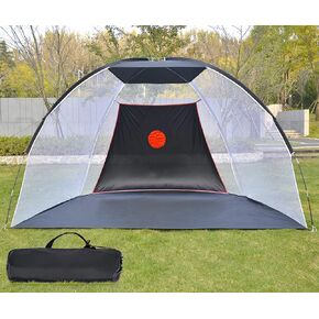 Golf Hitting Practice Net with Golf Backstop Target,12x7FT Backyard Golf Practice Net Golf Driving Net,Golf Net Backyard Driving,Indoor Golf Hitting Net Backyard Practice,Carry Bag Equipped