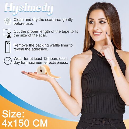 صفائح الندبات المصنوعة من السيليكون، بكرة شريط الندبات من جل السيليكون (1.6 بوصة × 59 بوصة - 1.5 متر) - شرائط إزالة الندبات المصنوعة من السيليكون المقاومة للماء وقابلة لإعادة الاستخدام للقسم القيصري والجُدرَة وعلامات التمدد وشفاء الندبات in Kuwait