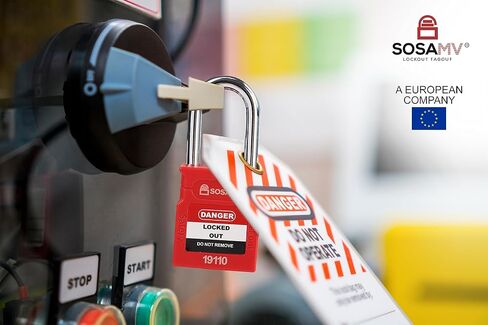 Red Loto Lockout Tagout Locks - 10 Keyed Different Locks with 2 Keys Per Lock, OSHA Compliant, Durable Nylon Body and Stainless Steel Shackle, Easy Identification and Key Cover in Saudi Arabia