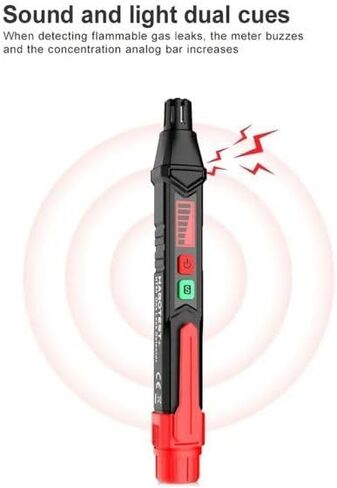 HT60 Portable Gas Leak Detector Handheld Combustible Gas Leak Tester Gas Analyzer with Audible & Visual Alarm in Saudi Arabia