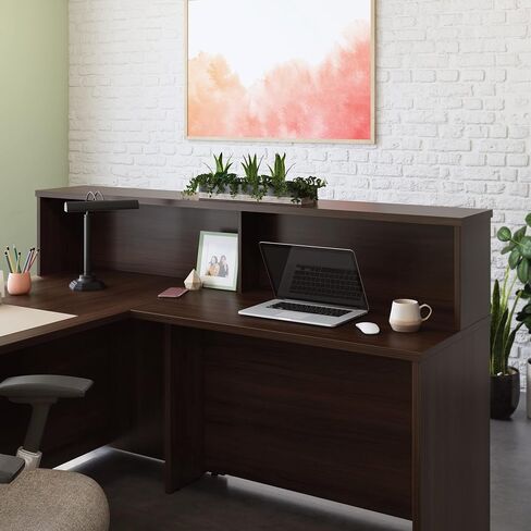 محطة استقبال OfficeWorks by Saader Affirm، الطول: 70.87 بوصة × العرض: 70.87 بوصة × الارتفاع: 13.58 بوصة، كرزي كلاسيكي in Kuwait