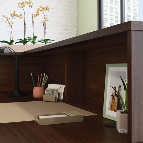 محطة استقبال OfficeWorks by Saader Affirm، الطول: 70.87 بوصة × العرض: 70.87 بوصة × الارتفاع: 13.58 بوصة، كرزي كلاسيكي in Kuwait
