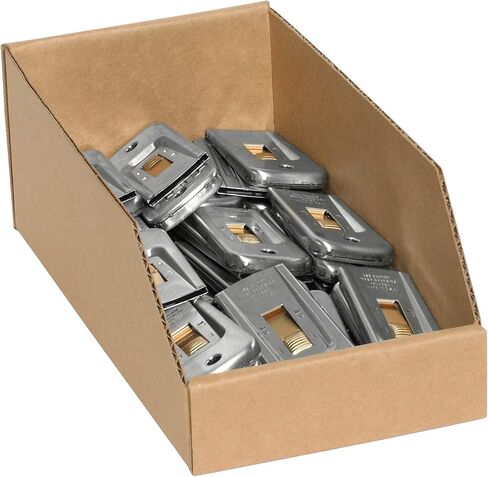 BFBINMT624 Open Top Bin Boxes, 6" x 24" x 4 1/2", White (Pack of 50) in Saudi Arabia
