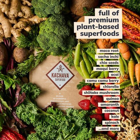 Ka’Chava All-In-One Nutrition Shake Blend, 85+ Superfoods & Nutrients, Meal Replacement, Greens Plant-Based Superfood Powder Protein Drink, Digestive Enzymes & Probiotics, Vegan Dairy Gluten Free, 2lb in Saudi Arabia