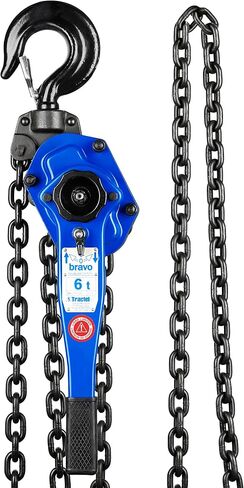 Tractel Lever Chain Hoist | 1/2 Ton (1000 lbs) Capacity | 20 ft Lift & Pull Length | Professional Grade Ratchet Puller with ANSI B30.21 & OSHA Industrial Standards | Bravo 19662 in Saudi Arabia
