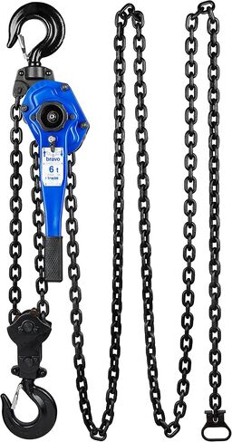 Tractel Lever Chain Hoist | 1/2 Ton (1000 lbs) Capacity | 20 ft Lift & Pull Length | Professional Grade Ratchet Puller with ANSI B30.21 & OSHA Industrial Standards | Bravo 19662 in Saudi Arabia