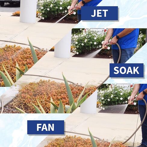 فوهة خرطوم مياه للحديقة مقاس 6 بوصات من Underhill PowerBlast Super Sweeper، بخاخ، نفاث، 7 GPM 80 PSI، مدخل خيط 3/4 بوصة، شديد التحمل قابل للتعديل، SN6-75 in Saudi Arabia