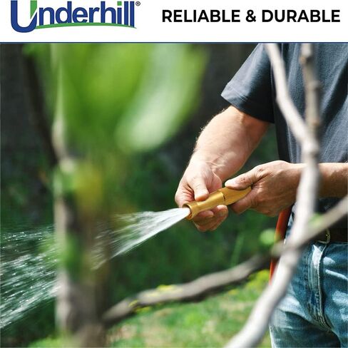 فوهة خرطوم مياه للحديقة مقاس 6 بوصات من Underhill PowerBlast Super Sweeper، بخاخ، نفاث، 7 GPM 80 PSI، مدخل خيط 3/4 بوصة، شديد التحمل قابل للتعديل، SN6-75 in Saudi Arabia