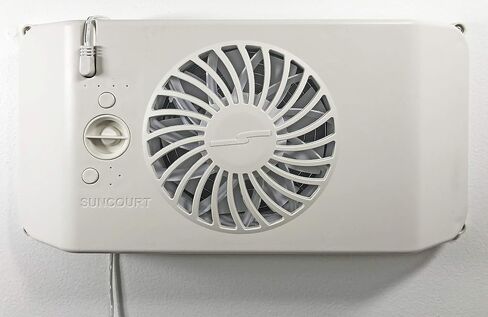 Suncourt Equalizer HC600 EZ8 معزز فتحة تهوية مكيف الهواء الكهربائي الذكي لغرفة النوم، معزز تسجيل التيار المتردد الموفر للطاقة، تدفق هواء محسن لتحسين التدفئة والتبريد الداخلي، أبيض in Saudi Arabia
