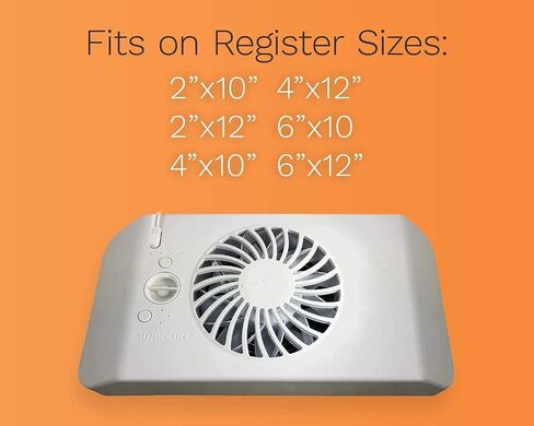 Suncourt Equalizer HC600 EZ8 معزز فتحة تهوية مكيف الهواء الكهربائي الذكي لغرفة النوم، معزز تسجيل التيار المتردد الموفر للطاقة، تدفق هواء محسن لتحسين التدفئة والتبريد الداخلي، أبيض in Saudi Arabia