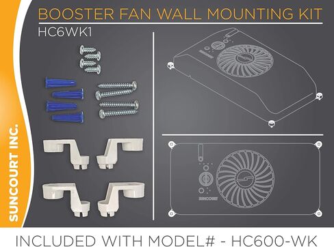 Suncourt Equalizer HC600 EZ8 معزز فتحة تهوية مكيف الهواء الكهربائي الذكي لغرفة النوم، معزز تسجيل التيار المتردد الموفر للطاقة، تدفق هواء محسن لتحسين التدفئة والتبريد الداخلي، أبيض in Saudi Arabia