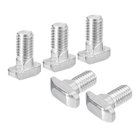 uxcell 30Pcs T-Slot Bolts, M8 x 35mm Hammer Head Bolt T Screw Drop-in Stud for 4040 Series T-Slot Aluminum Extrusion Profile, 304 Stainless Steel, Silver