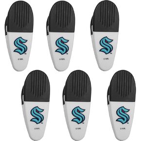 Siskiyou Sports NHL Seattle Kraken Chip Clip Magnets, 6pk White, One Size